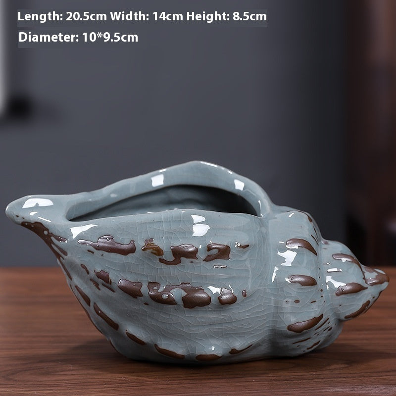 Ceramic Zisha Orchid Planting Bonsai Living Room Bonsai Basin