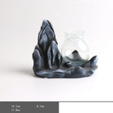 Glass Transparent Water Cultivation Green Dish Ware Flower Pot