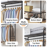 3-in-1 Floor-standing Foldable Clothes Drying Rack For The Bedroom
