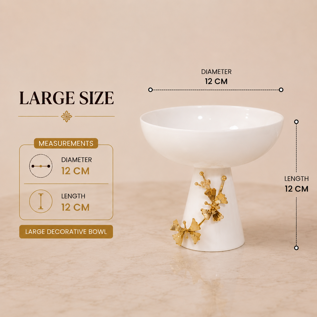 Premium Ceramic Decorative Serving Bowl