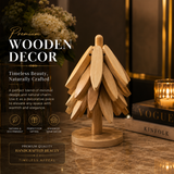 Wooden Tree Folding Trivet
