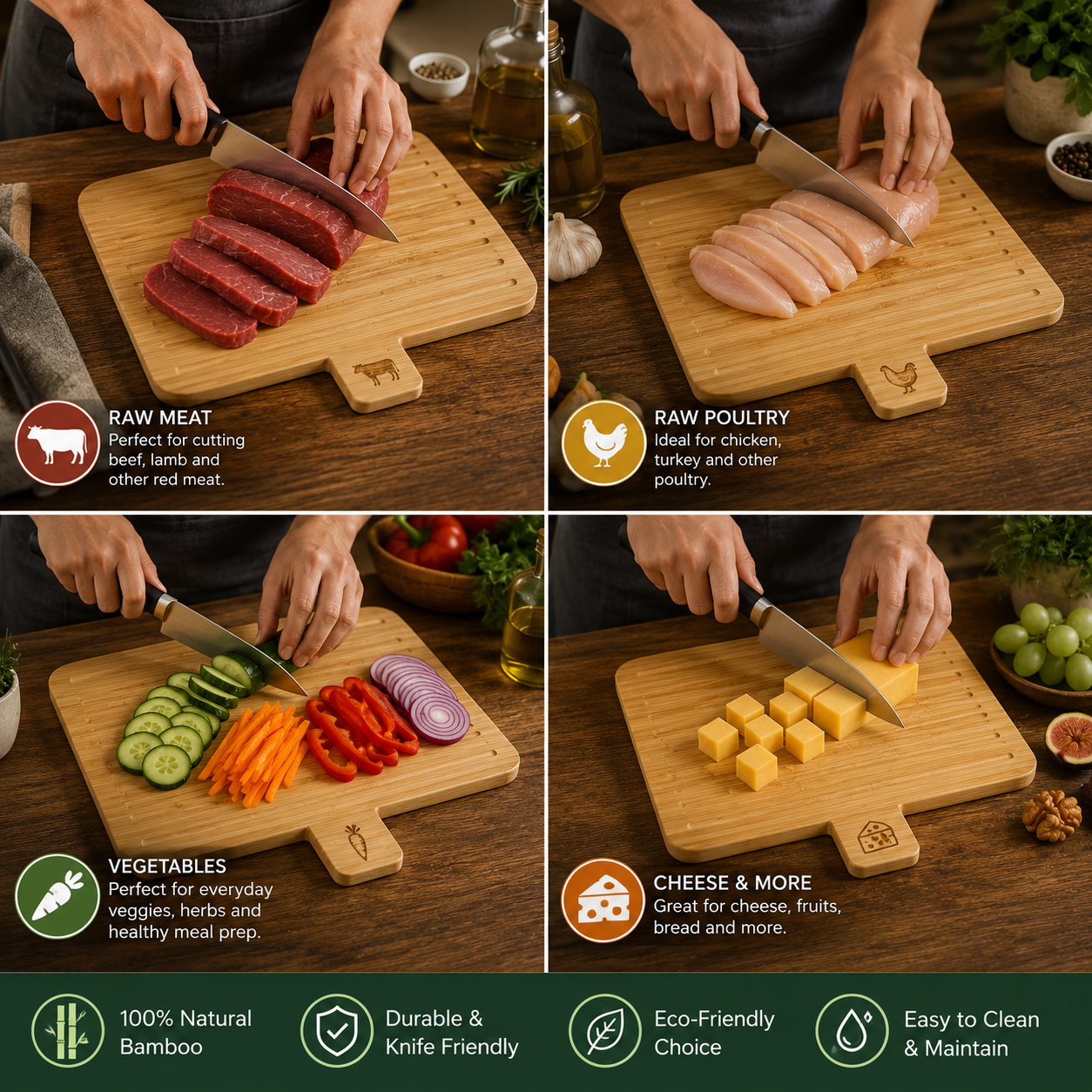 Bamboo Chopping Cutting Board