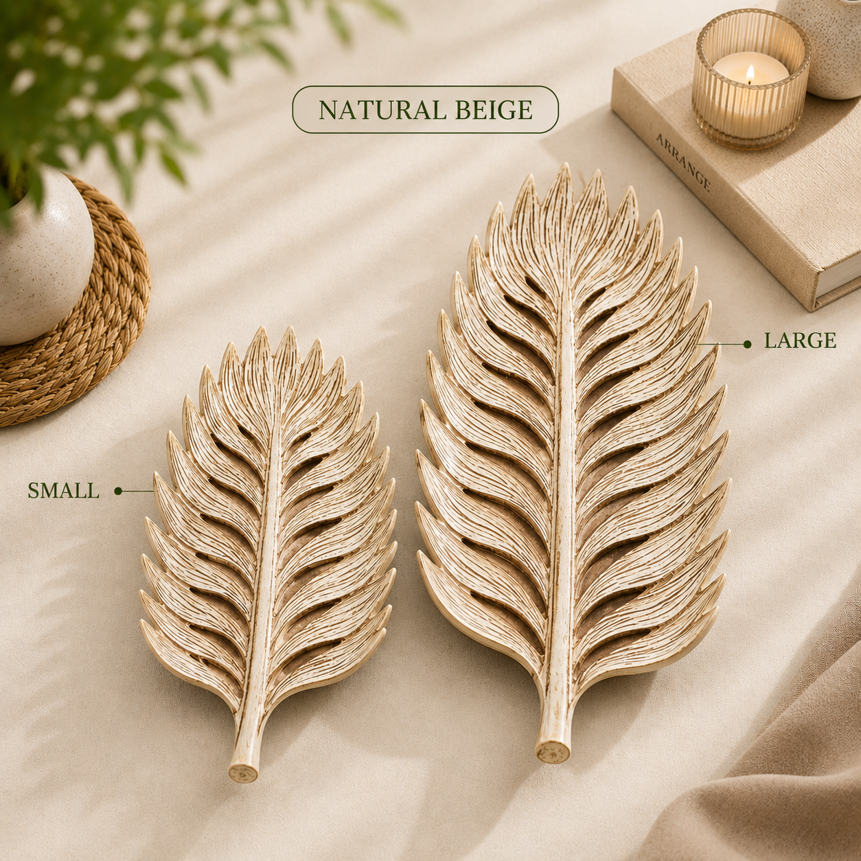 Luxicoo Leaf Shape Ceramic Tray