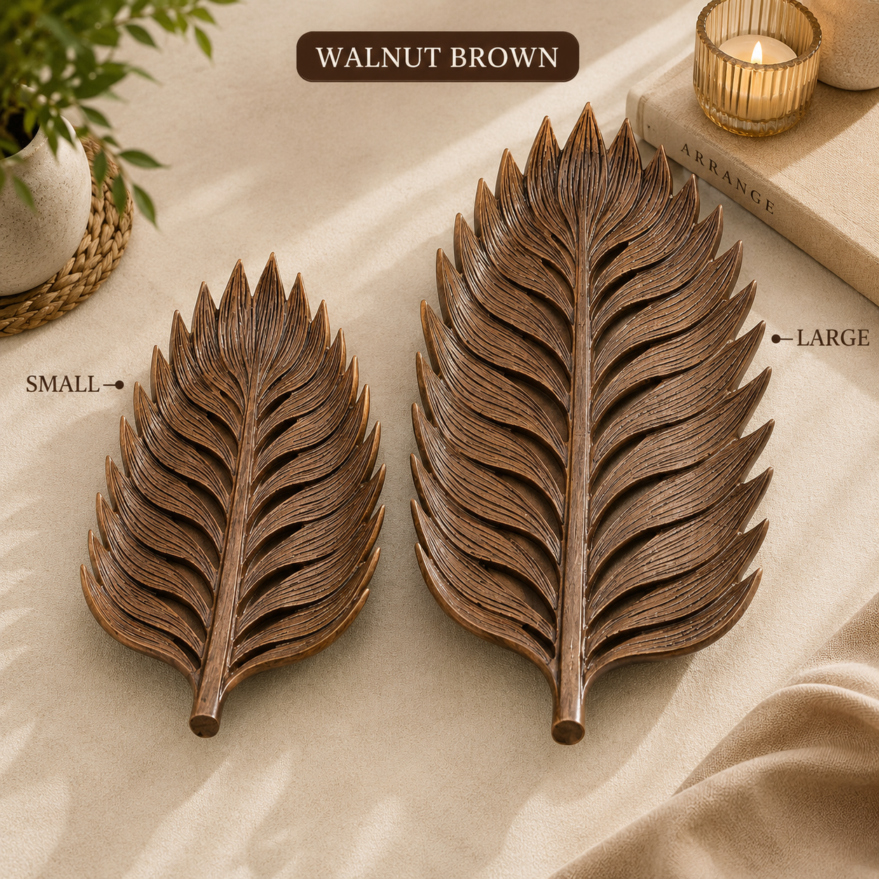 Luxicoo Leaf Shape Ceramic Tray