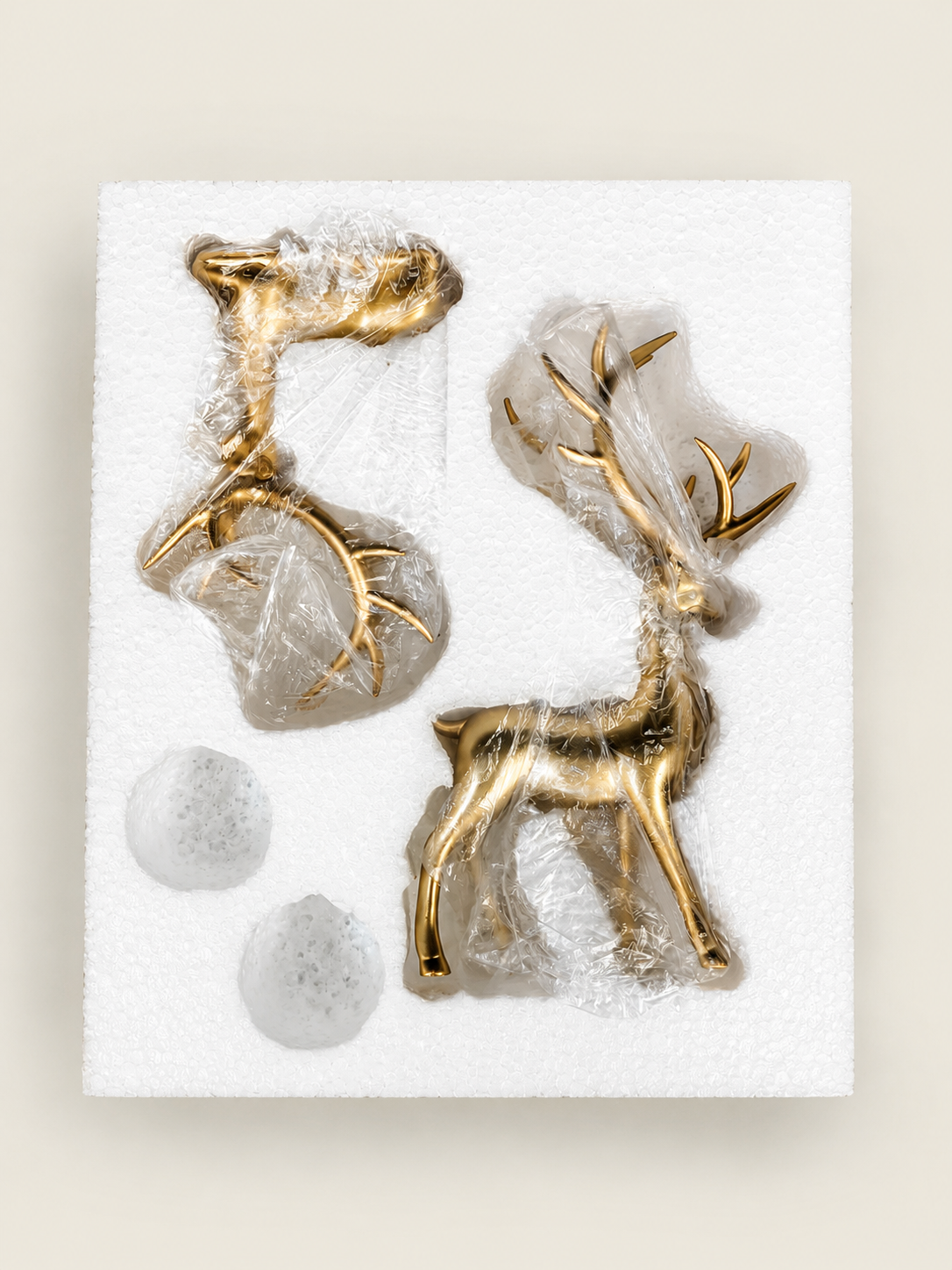 2 Piece Reindeer Figurines Decor Nordic European Style