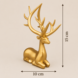 2 Piece Reindeer Figurines Decor Nordic European Style