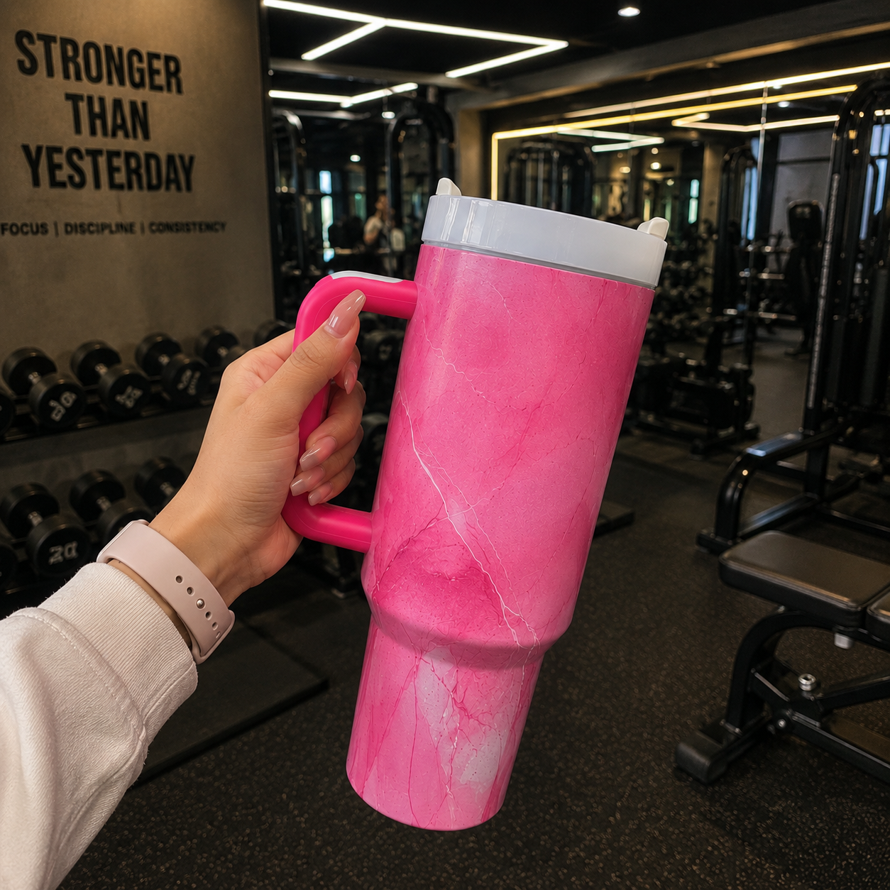 Imported DurableTumbler with marble design