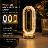 Premium Oval Design Crystal Lamp