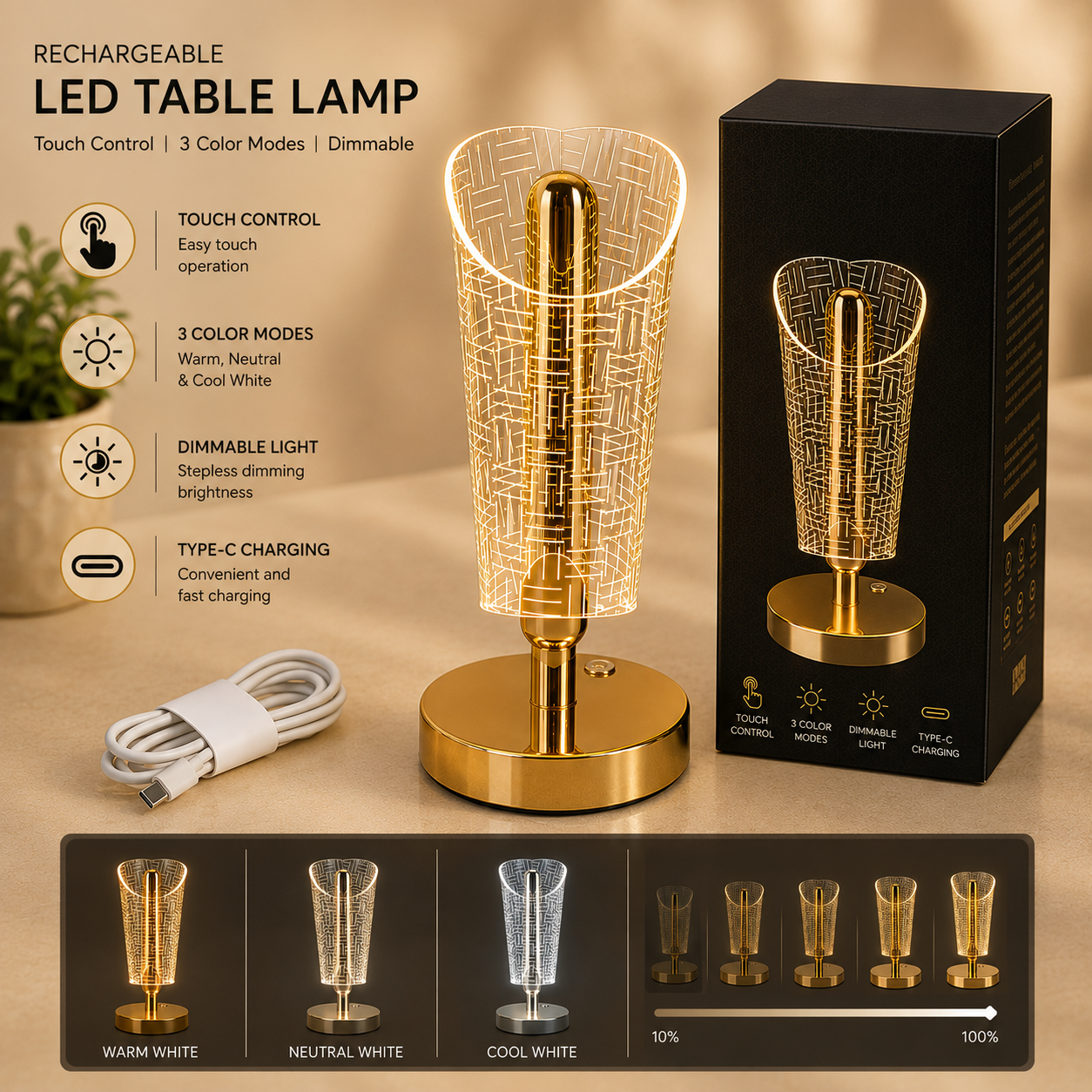 Premium round shape Crystal Lamp