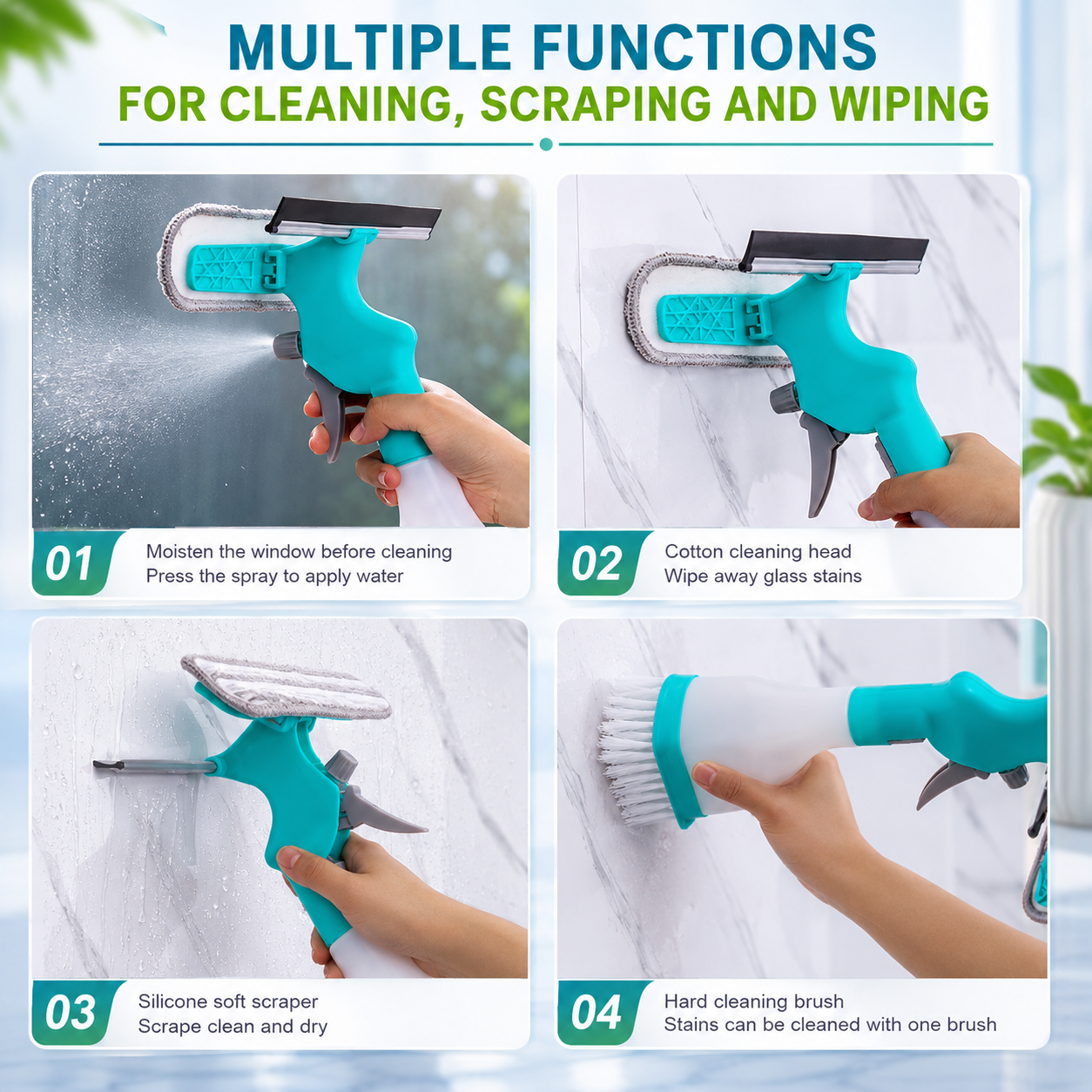 4 in 1 multifunctional cleaning spary for homes