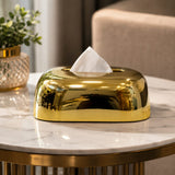 Luxury Gold Rectangular Tissue Box Holder