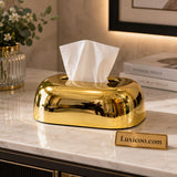 Luxury Gold Rectangular Tissue Box Holder