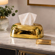 Luxury Gold Rectangular Tissue Box Holder