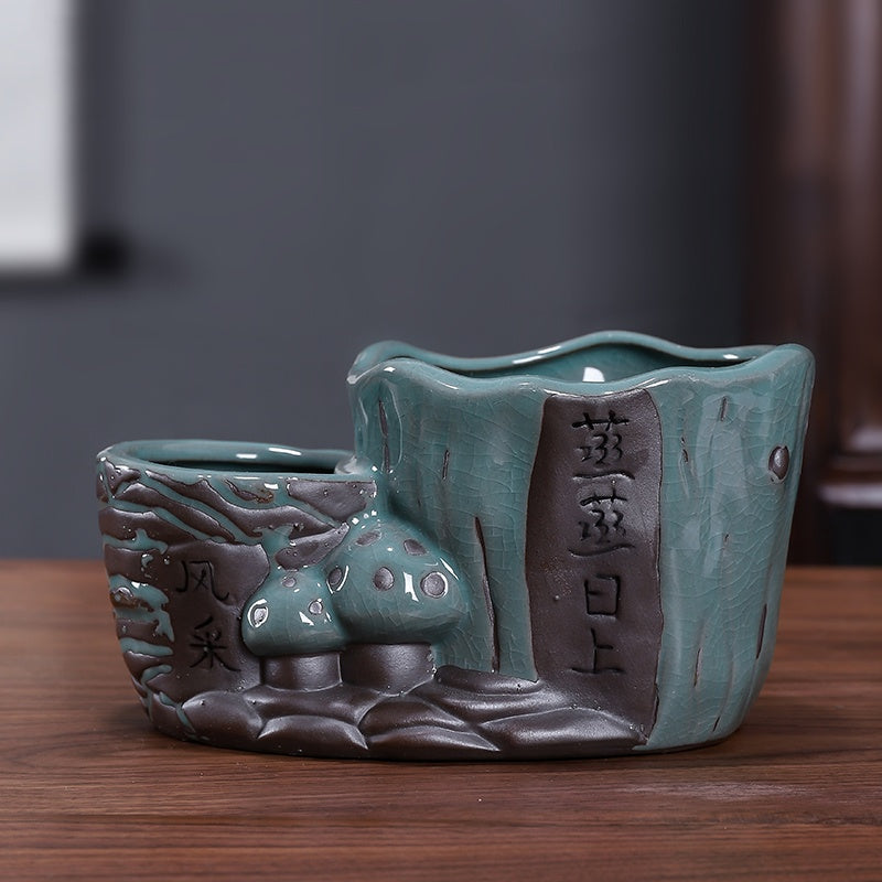 Ceramic Zisha Orchid Planting Bonsai Living Room Bonsai Basin