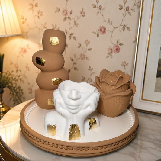 Golden Bloom Décor Set